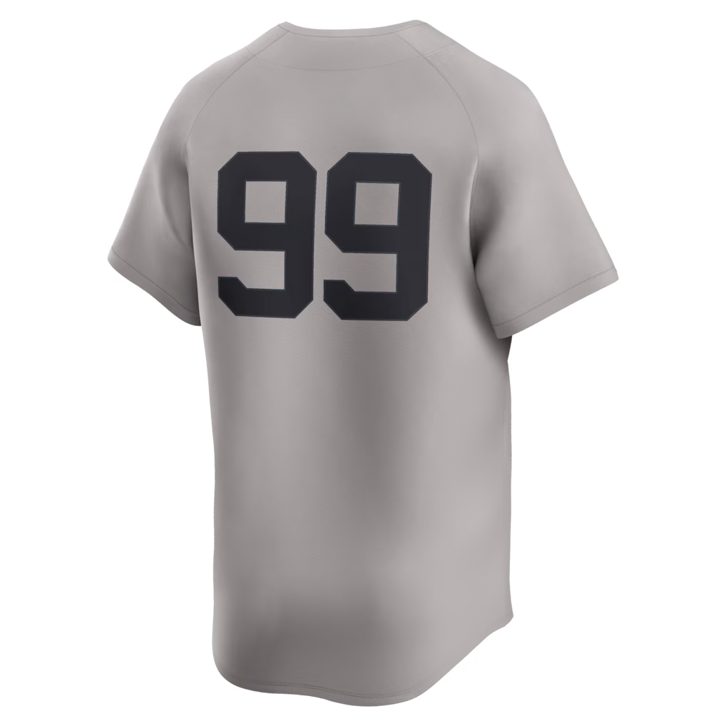 RONEY NNY.Yankees #99 Aaron Judge Gray Road Limited Player Stitched Jersey