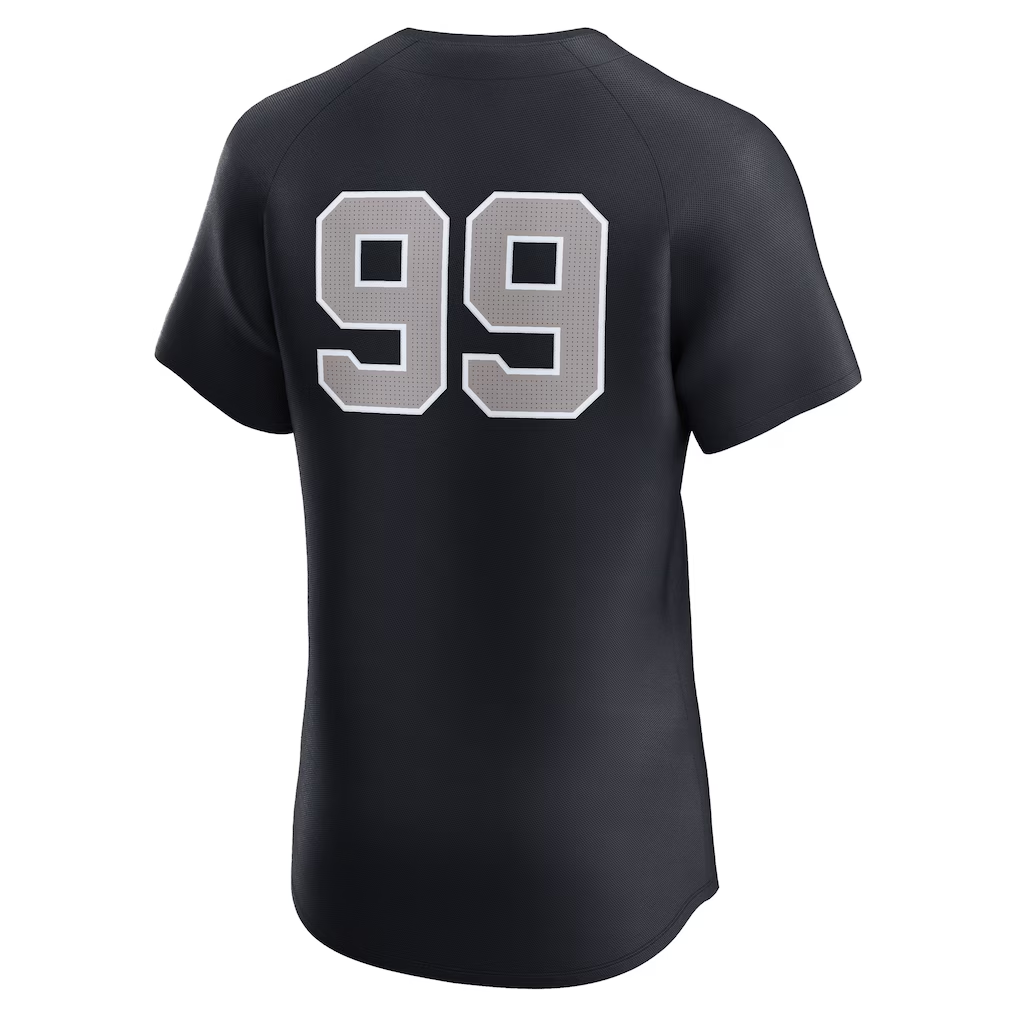 RONEY NY.Yankees #99 Aaron Judge Navy Alternate 1 Elite Player Stitched Jersey