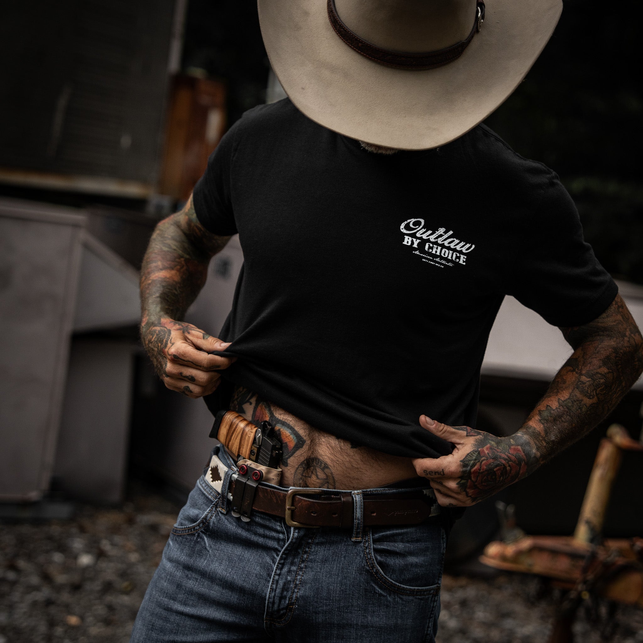 Outlaw By Choice Men's T-Shirt