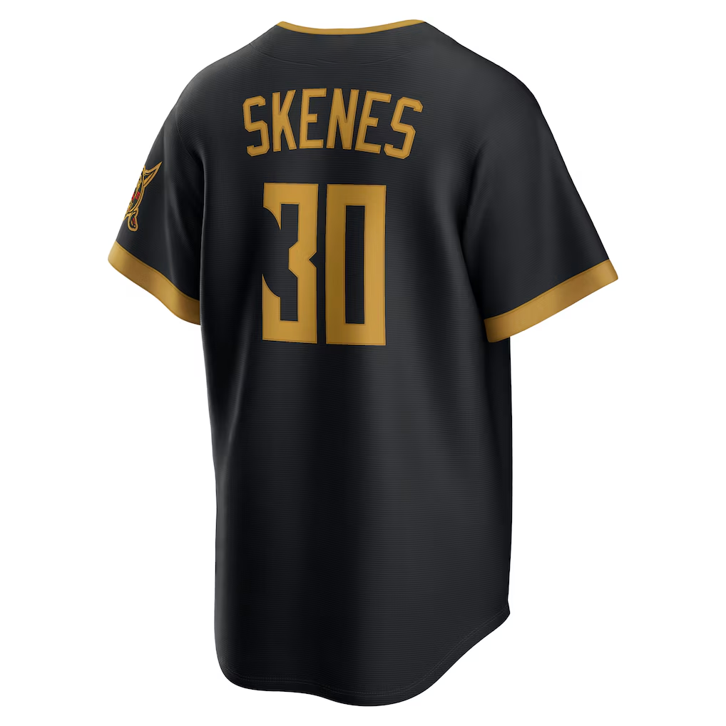RONEY P.Pirates #30 Paul Skenes Black 2026 City Connect Stadium Stitched Jersey