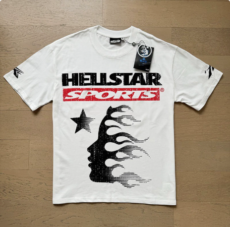 Cheap jerseys New Trendy H Hell Star Series Printed Double Yarn Pure Cotton Casual Unisex Summer Loose Short-Sleeve T-Shirt