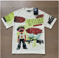 Cheap jerseys New Trendy H Hell Star Series Printed Double Yarn Pure Cotton Casual Unisex Summer Loose Short-Sleeve T-Shirt