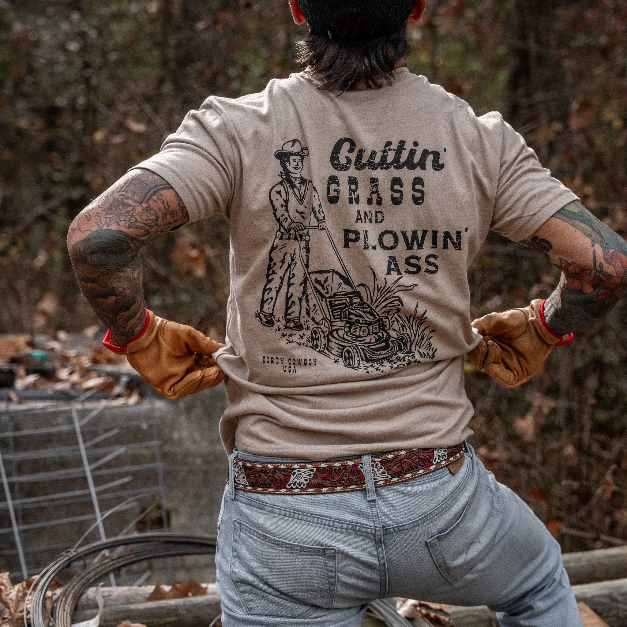 Cutting Grass & Plowin' Ass Men's T-Shirt
