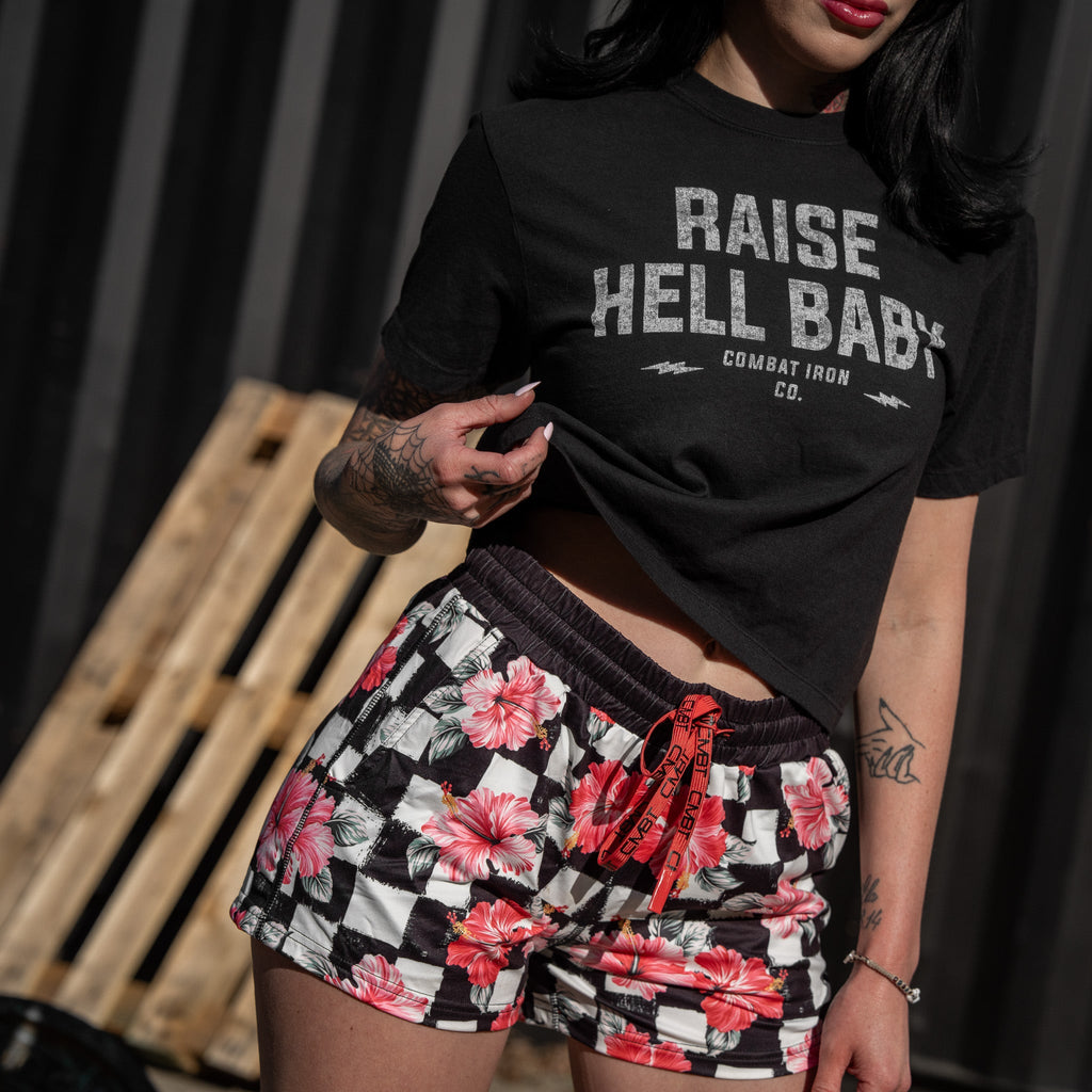 Raise Hell Baby Women's Crop T-Shirt