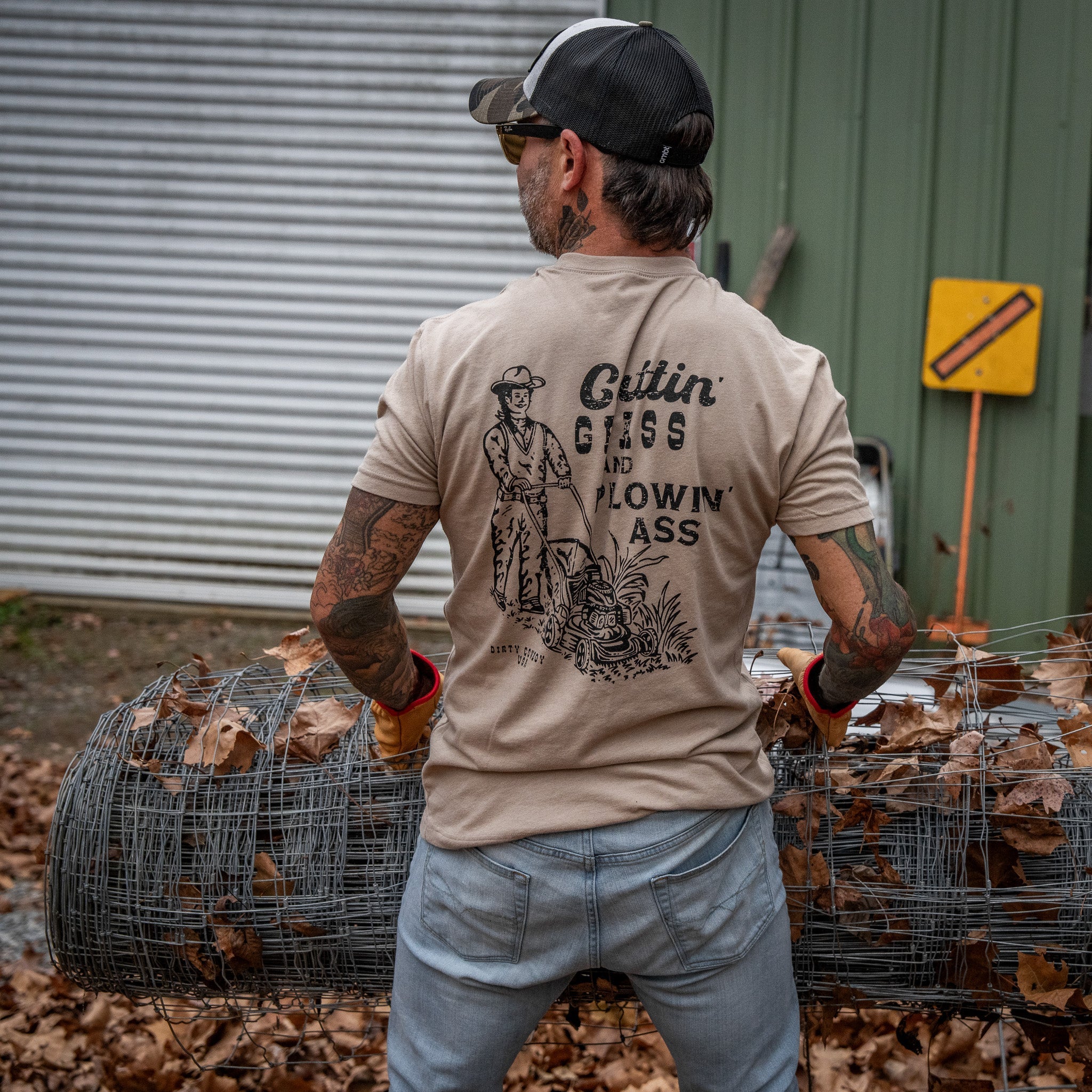 Cutting Grass & Plowin' Ass Men's T-Shirt