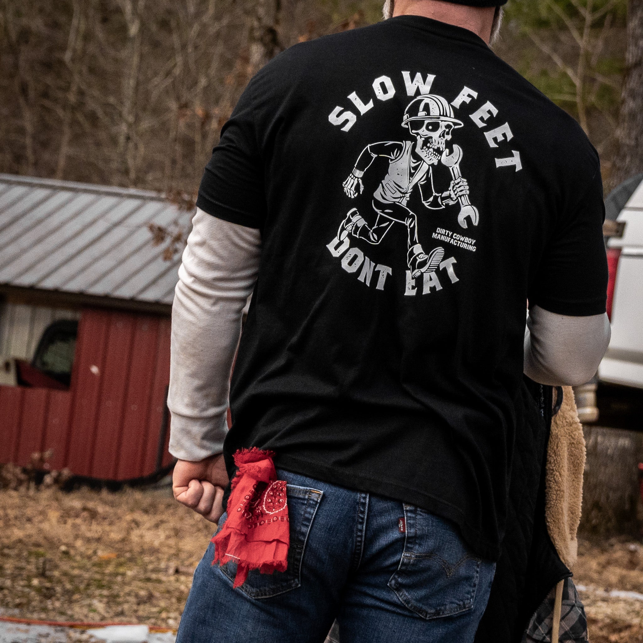 Slow Feet Don't Eat Men's T-Shirt