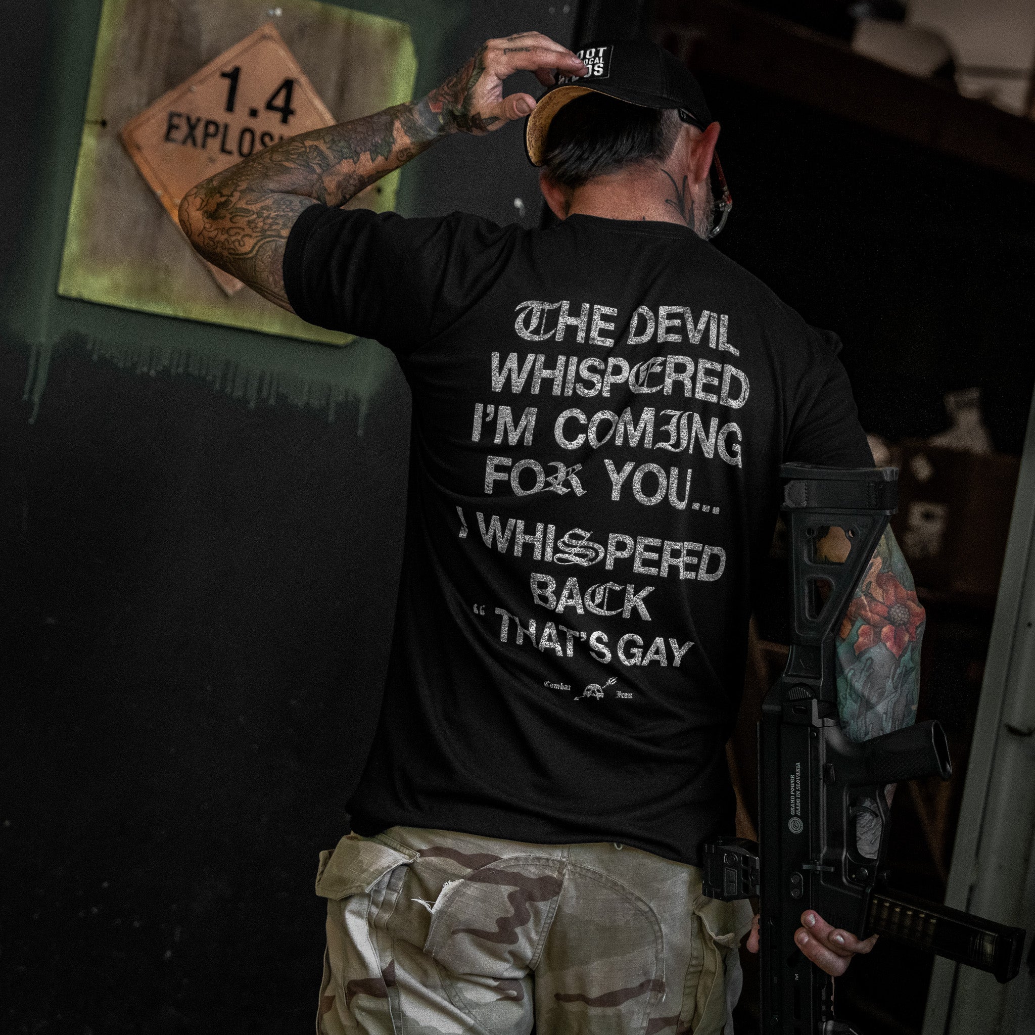 The Devil Whispered I'm Coming For You Men's T-Shirt