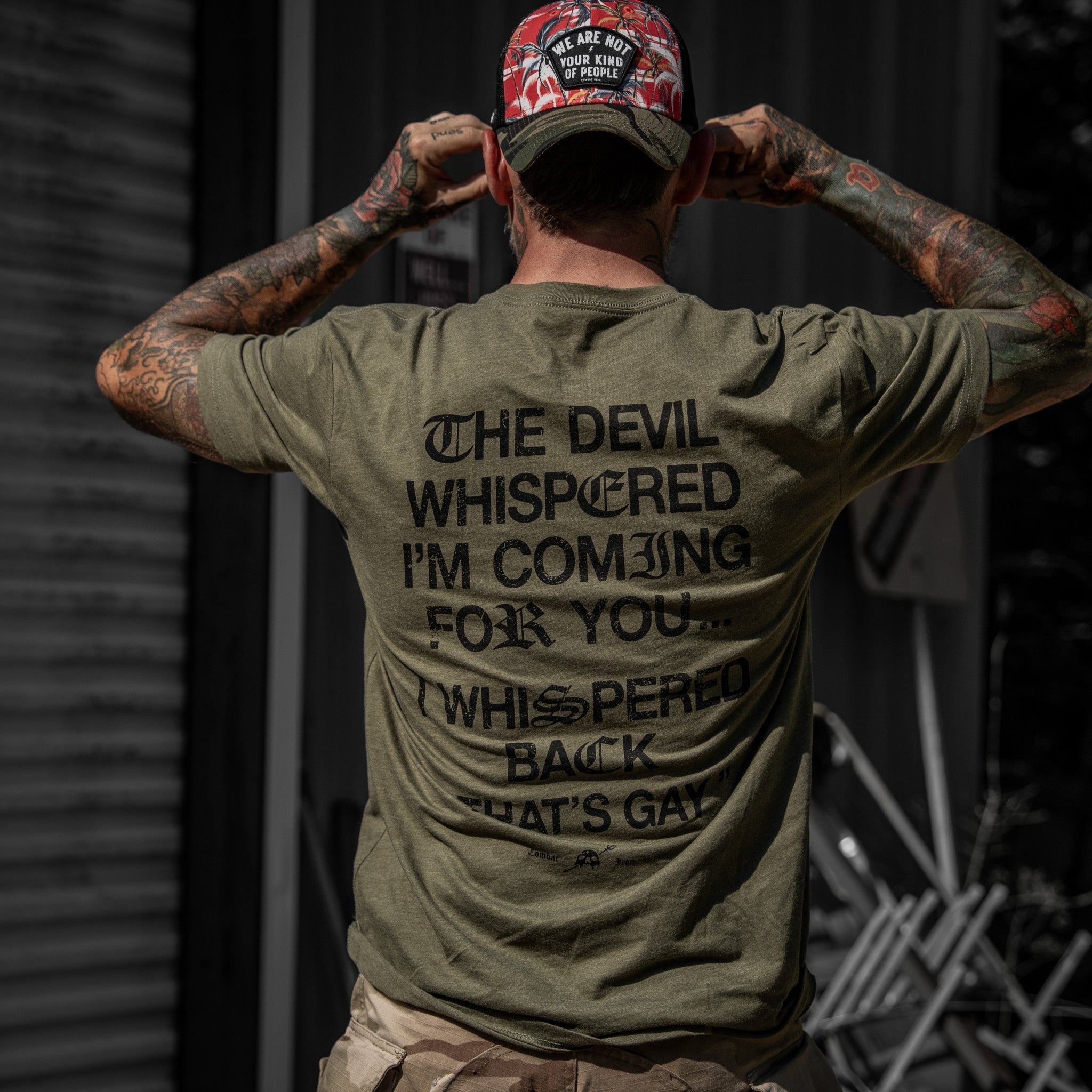 The Devil Whispered I'm Coming For You Men's T-Shirt