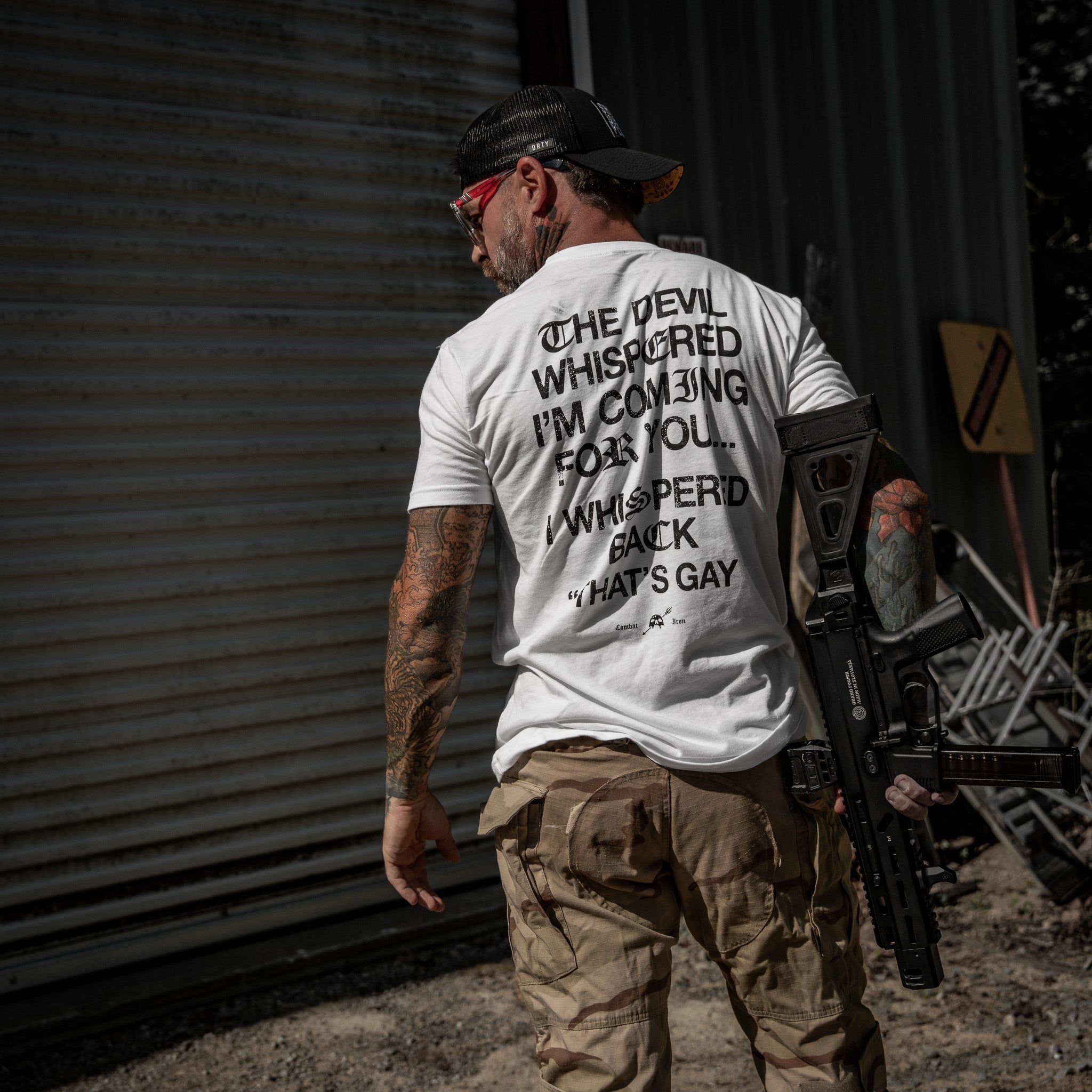 The Devil Whispered I'm Coming For You Men's T-Shirt