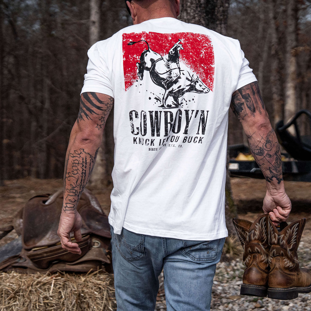 Cowboy'n Knuck If You Buck Rodeo Men's T-Shirt