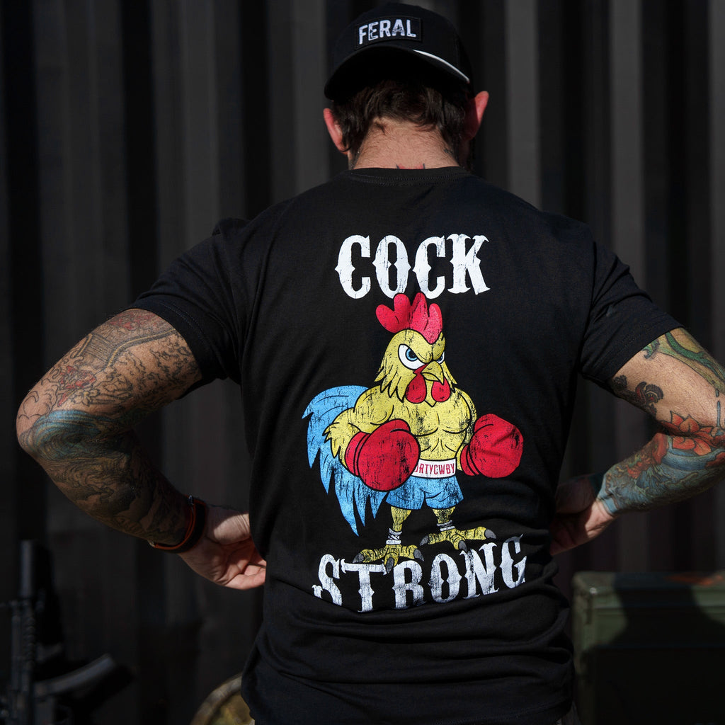 Boxing Chicken Strong Men's T-Shirt