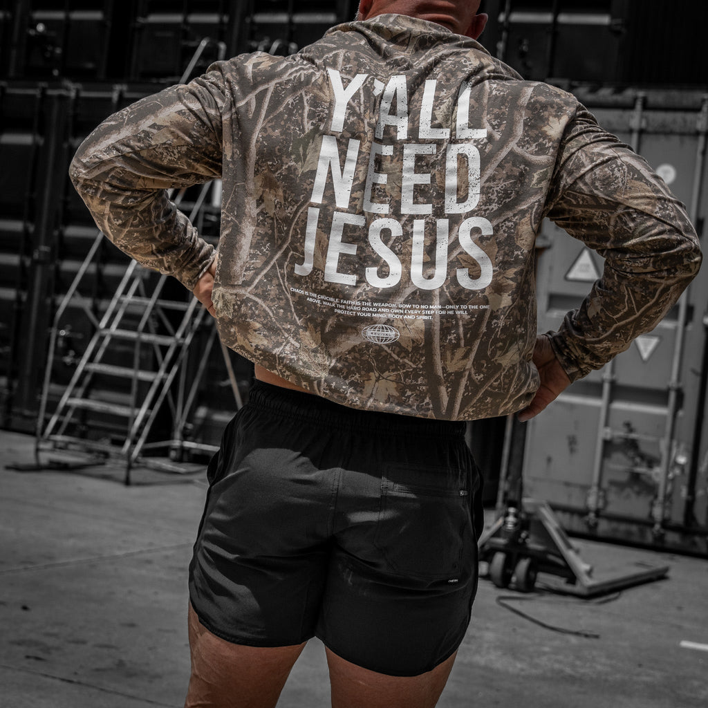 Y'all Need Jesus Men's Long Sleeve