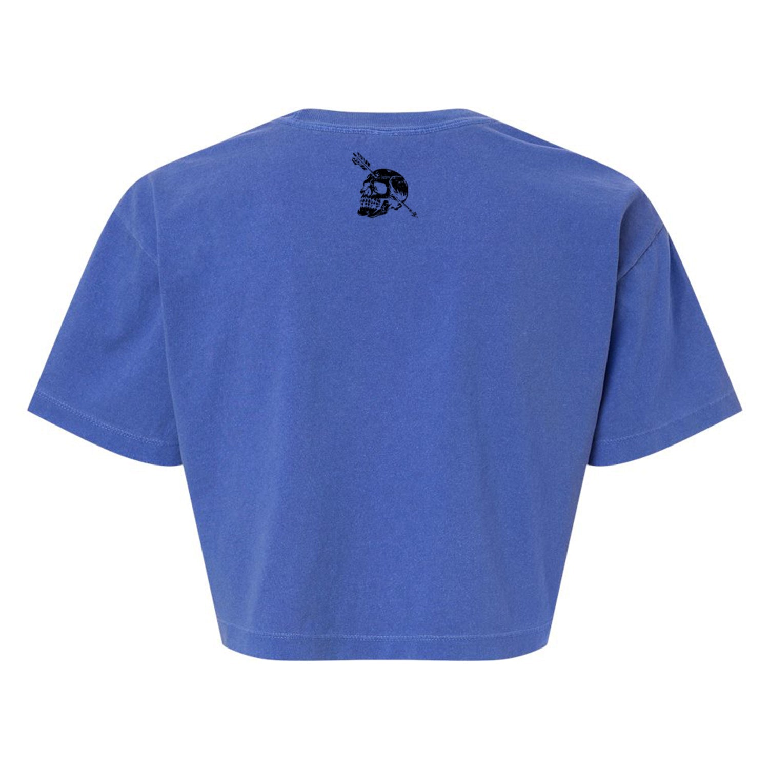 Nobody Owes You Shit Skull Women's Crop Heavyweight Tee