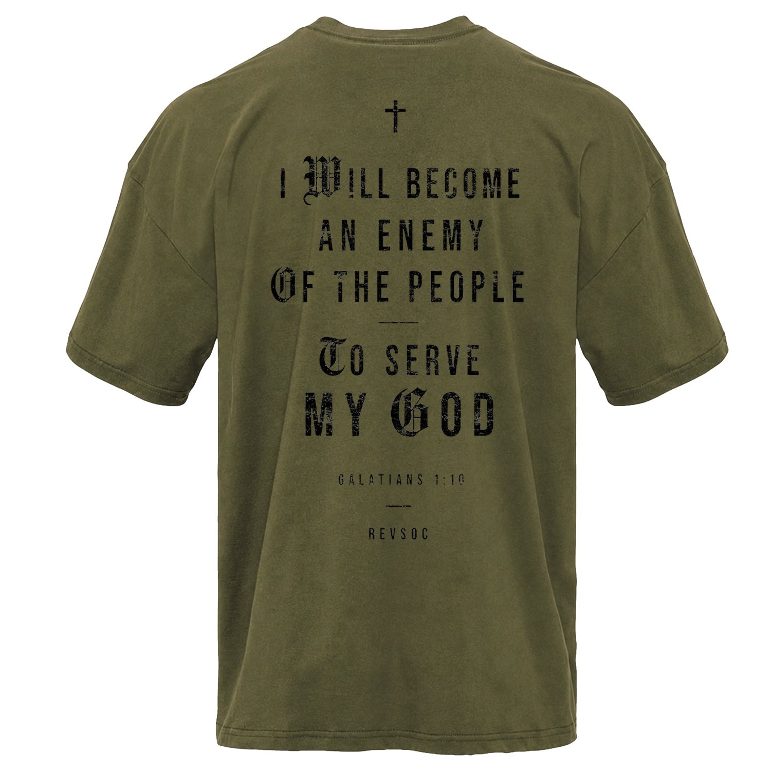 I Will Become An Enemy To The People Vintaged Midweight T-Shirt