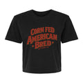 Corn Fed American Bred Women's Heavyweight Cropped T-Shirt