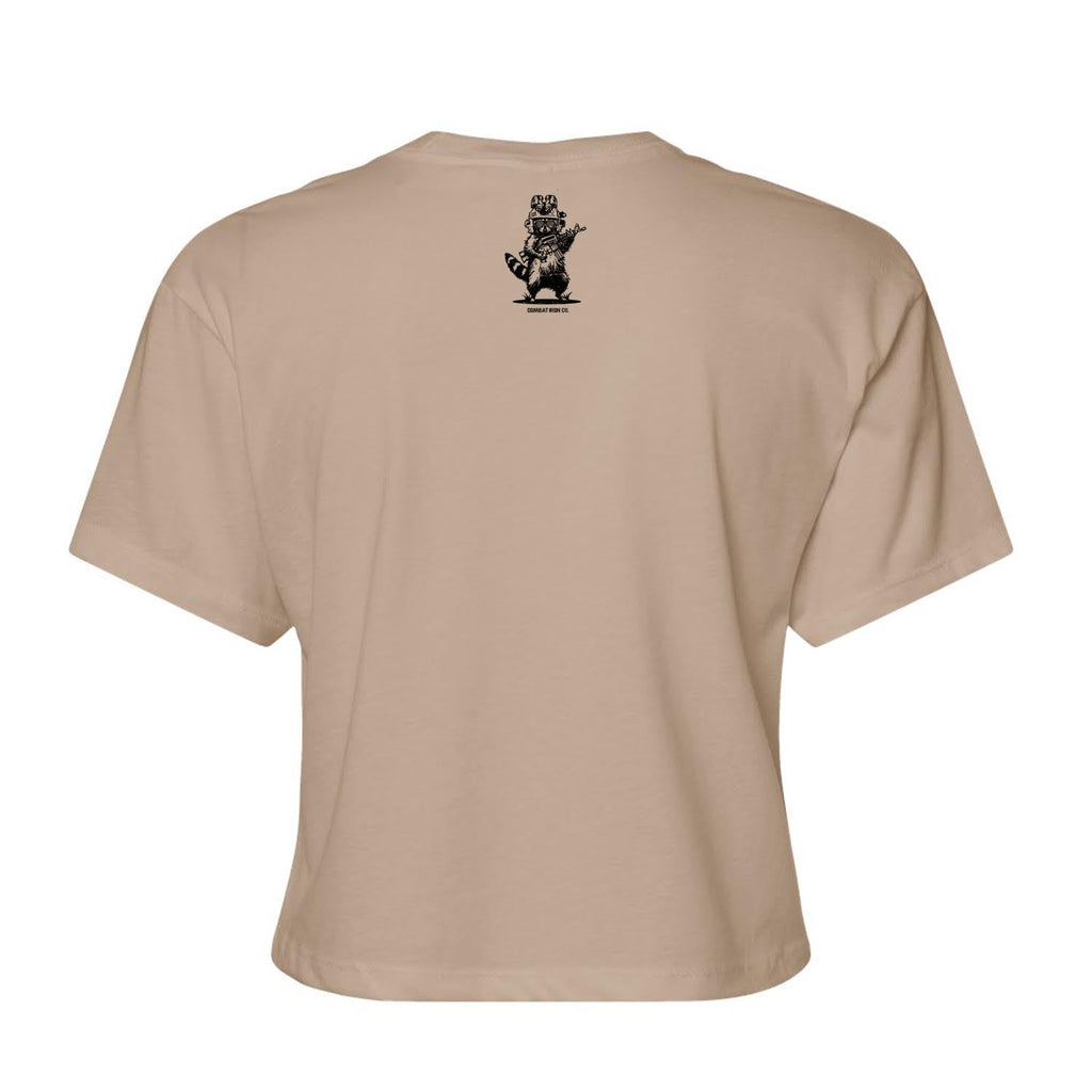 Lil Feral Raccoon Women's Crop T-Shirt