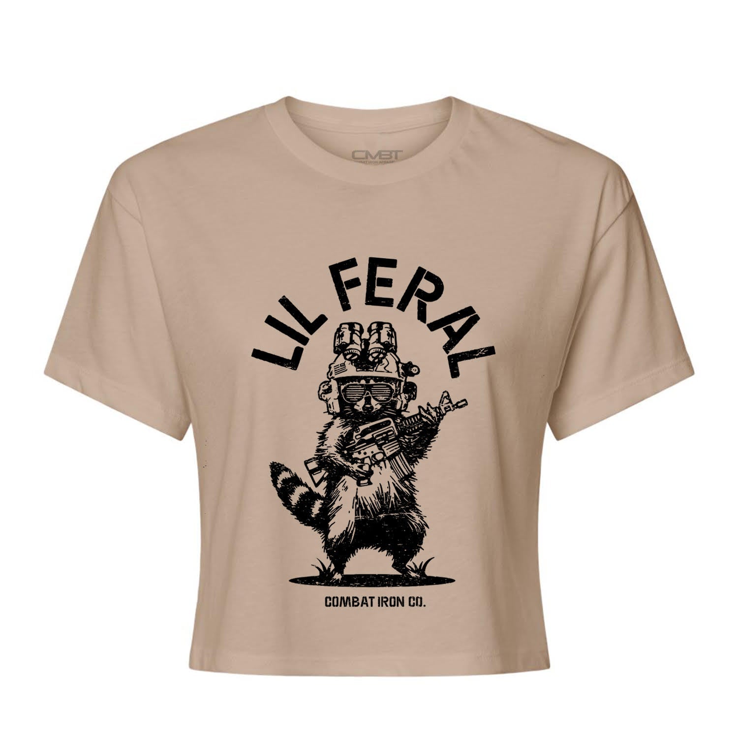 Lil Feral Raccoon Women's Crop T-Shirt